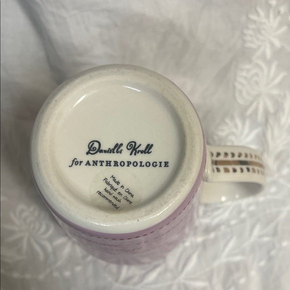 Anthropologie Large Pink Capricorn Mug Astrology Zodiac Danielle Kroll - Picture 4 of 5